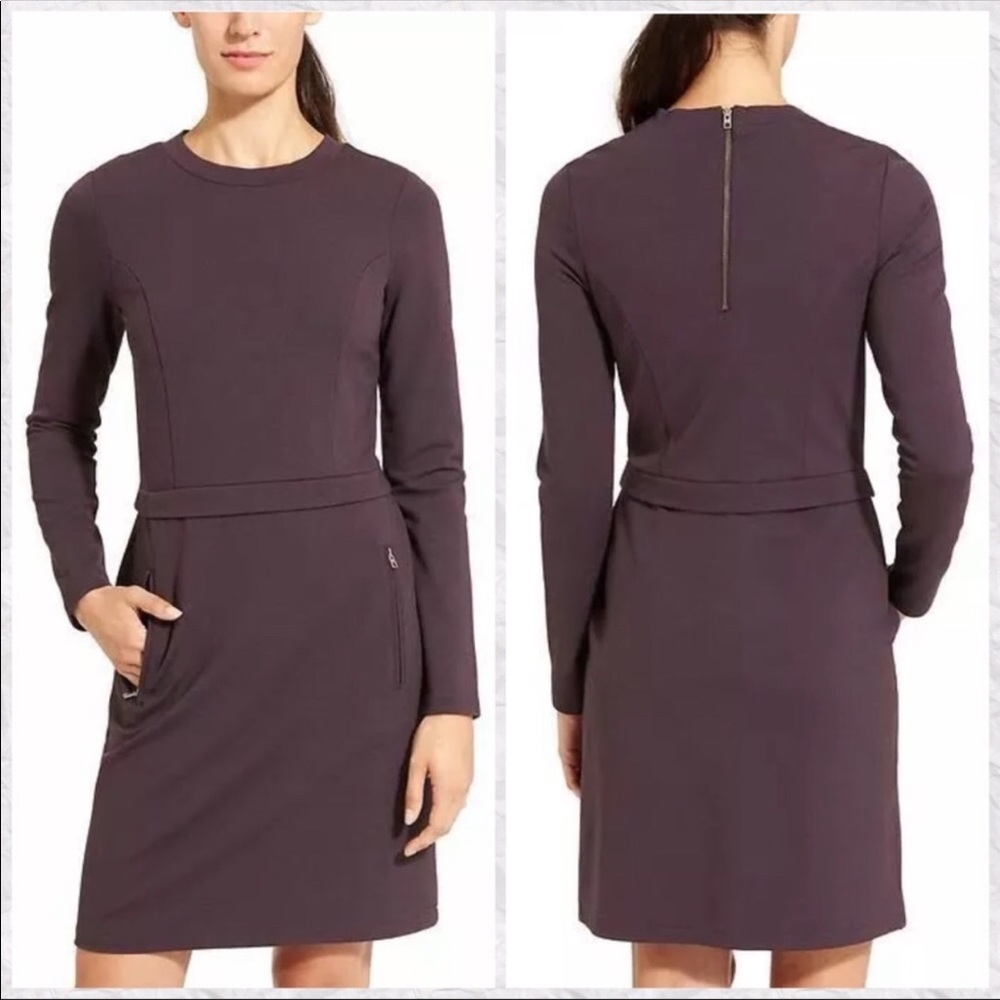 Athleta Ponte Wanderer Long Sleeve Dress